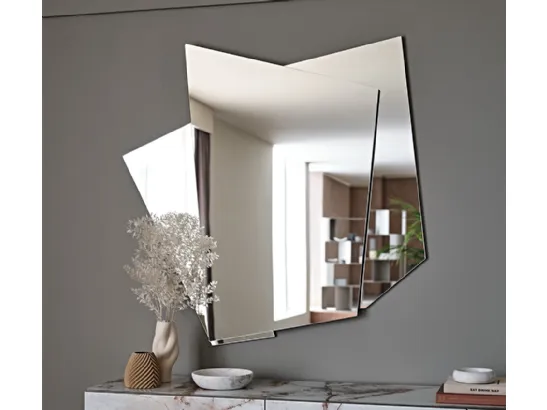 Specchio su 3 livelli in cristallo specchiato Risiko di Cattelan Italia