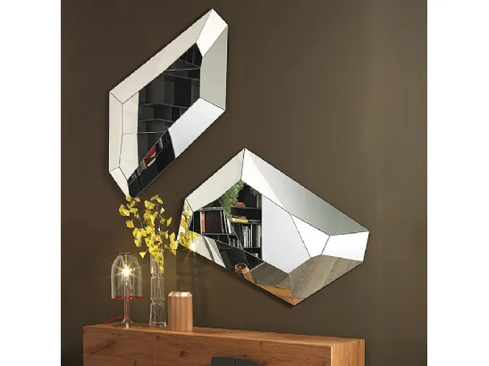 Specchio in cristallo Diamond di Cattelan Italia
