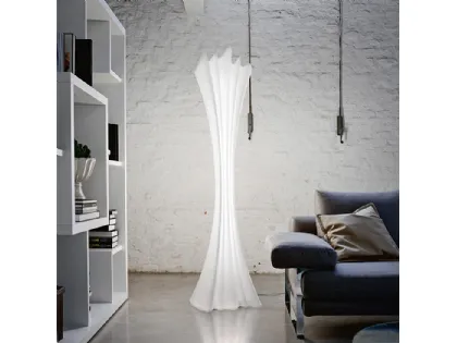 Lampada appendiabiti da terra in polietilene bianco Sipario Light di Cattelan Italia