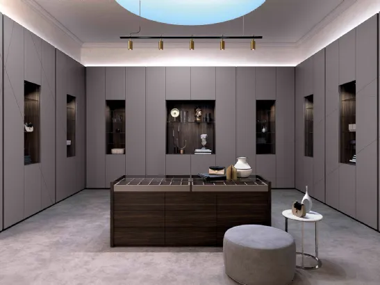 Armadio Decor Shangai Grafite di Olivieri