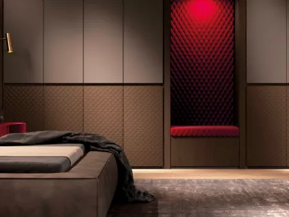 Armadio Diamante Cappuccino e Rovere Visone di Olivieri