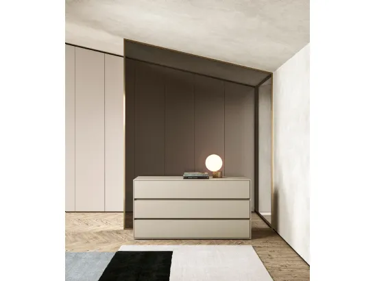 Comò Box  in laccato opaco di Presotto
