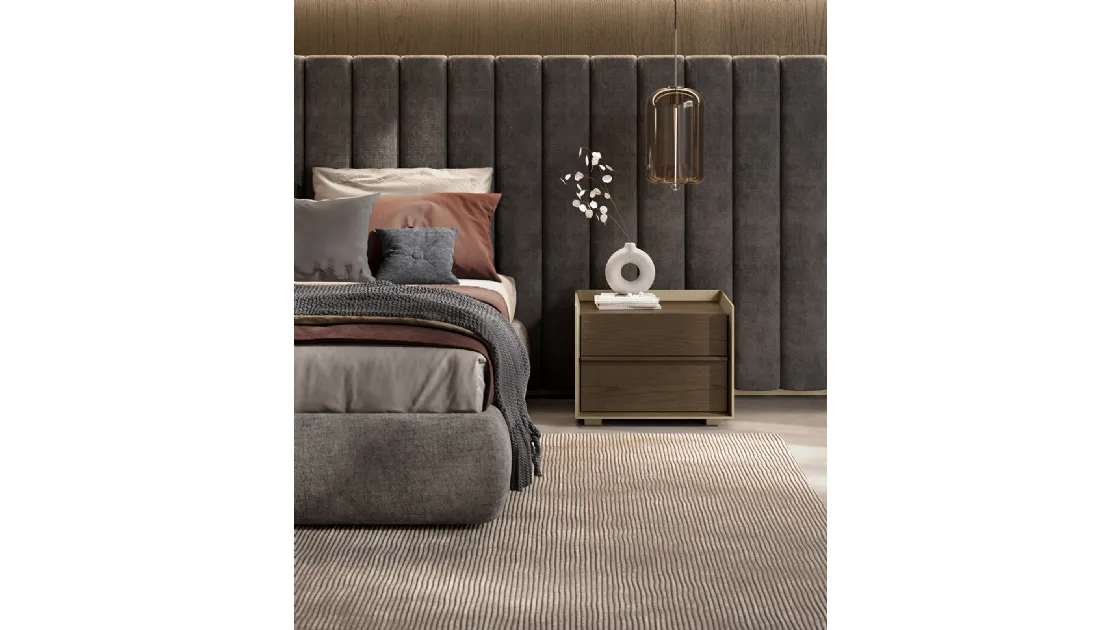 Comodino Dress Code Rovere Grigio di Olivieri