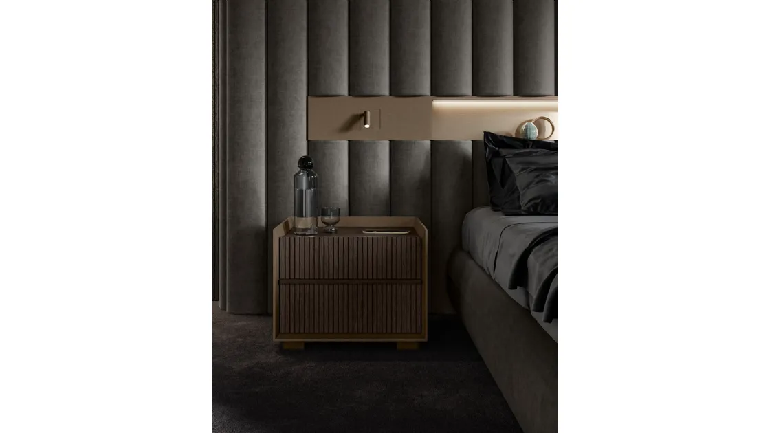 Comodino Dress Code Rovere Moka di Olivieri