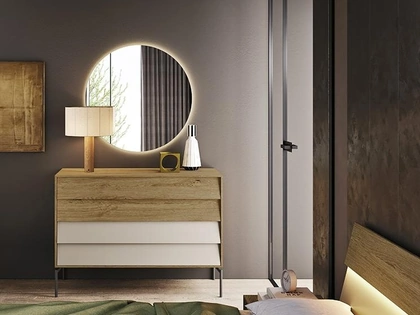 Comò Vela in legno e laccato di Mobilgam