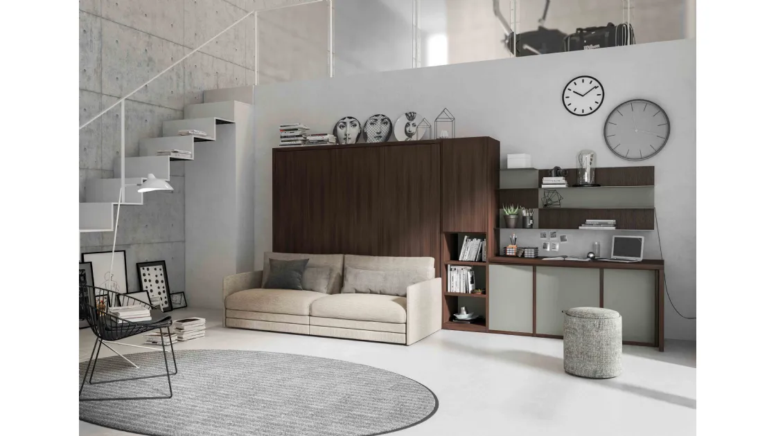Letto a scomparsa Block System Comp 266 di Tumidei
