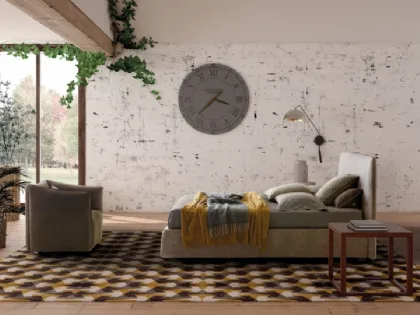 Letto in ecopelle Calvin di Le Comfort