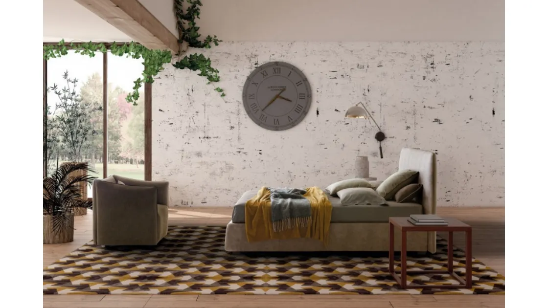 Letto in ecopelle Calvin di Le Comfort