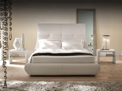 Letto Matisse con testiera importante e box contenitore di Cattelan Italia