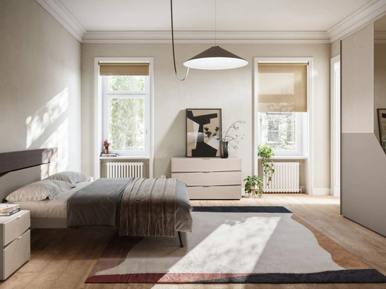 Letto con testiera Contra Night 06 di Orme