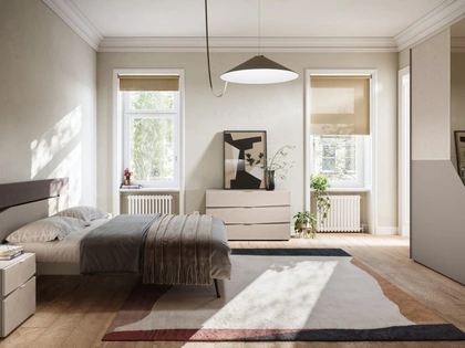 Letto con testiera Contra Night 06 di Orme