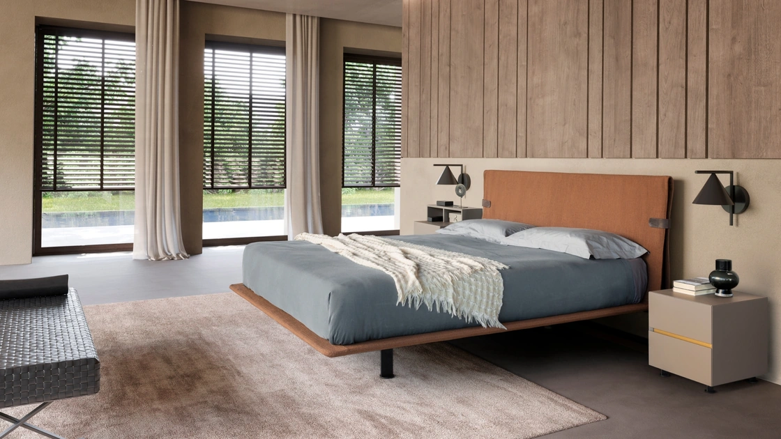Letto con testiera Dress Code di Presotto