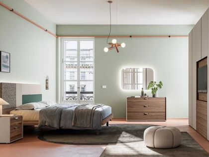 Letto matrimoniale Giako Basic 11 con testiera di Orme