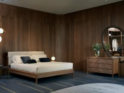 Letto Leonardo in tessuto imbottito di Arte Brotto