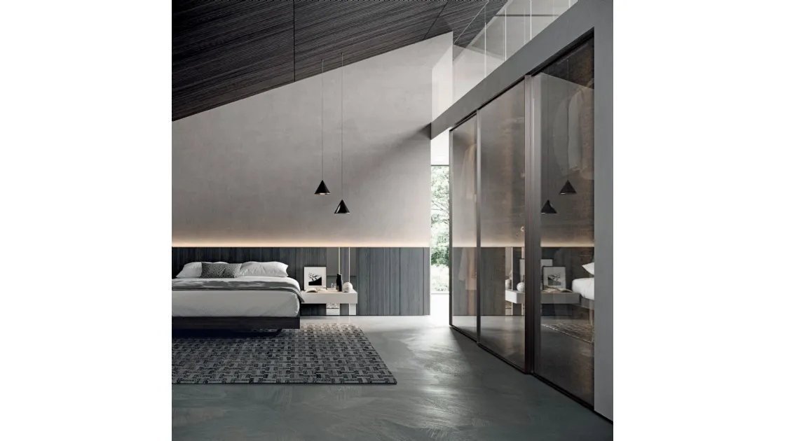 Letto Mill con testiera boiserie 01 di Tumidei