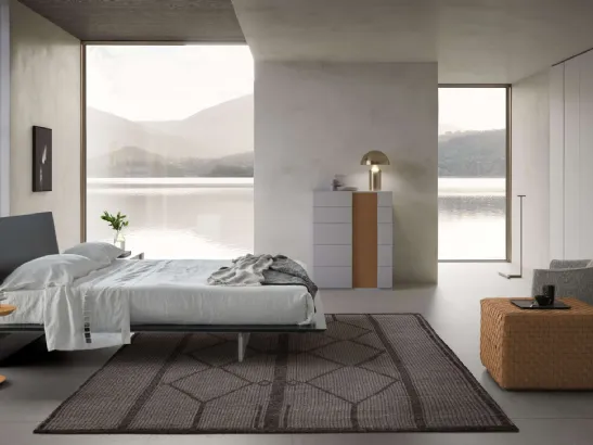 Letto con testiera Plana di Presotto