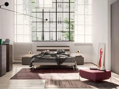 Letto con testiera moderna Segno di Orme