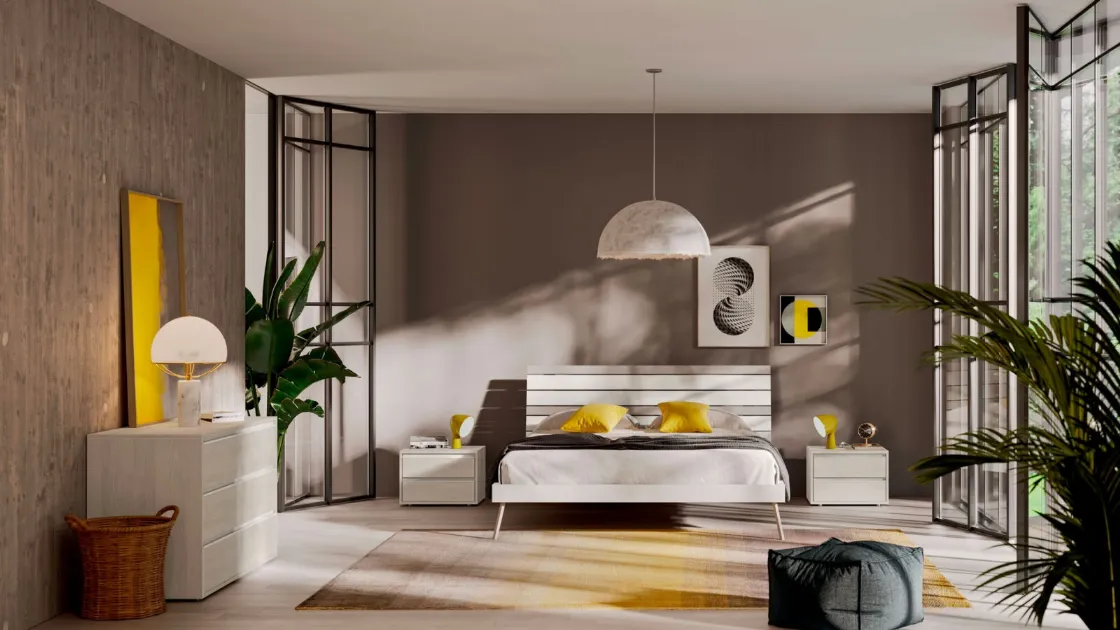 Letto con testiera moderna Segno di Orme