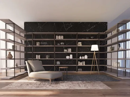Libreria angolare divisoria componibile New York di Olivieri