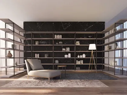 Libreria angolare divisoria componibile New York di Olivieri
