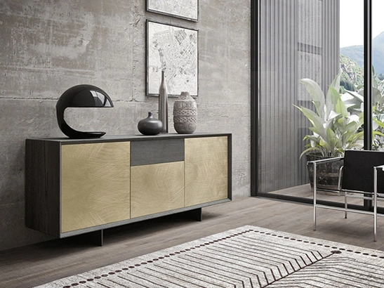 Madia Horizon Zen 974 in laccato spazzolato di Mobilgam