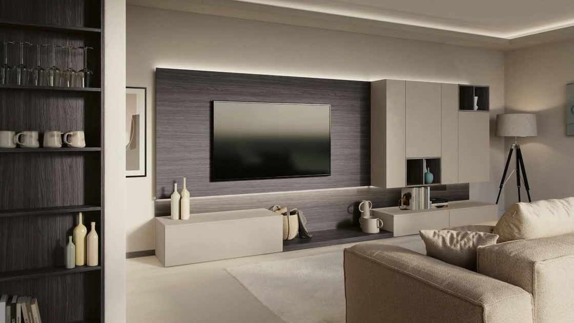 Parete Attrezzata Living MK05 di Gentili Cucine
