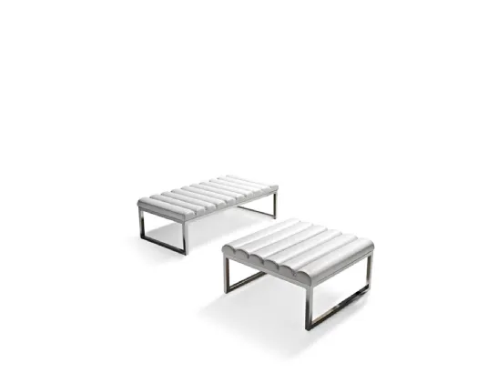Pouf Manhattan bianco di Dema