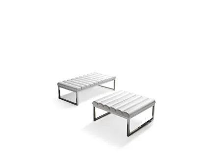 Pouf Manhattan bianco di Dema