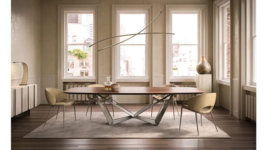 Tavolo Skorpio Wood di Cattelan Italia