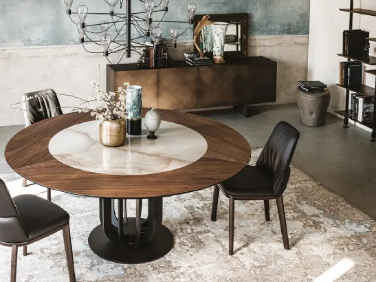 Tavolo Soho Ker-Wood in legno e ceramica di Cattelan Italia