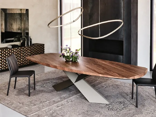 Tavolo con piano in legno Tyron Wood di Cattelan Italia