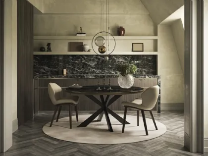Tavolo Spider Keramik Premium Round di Cattelan Italia