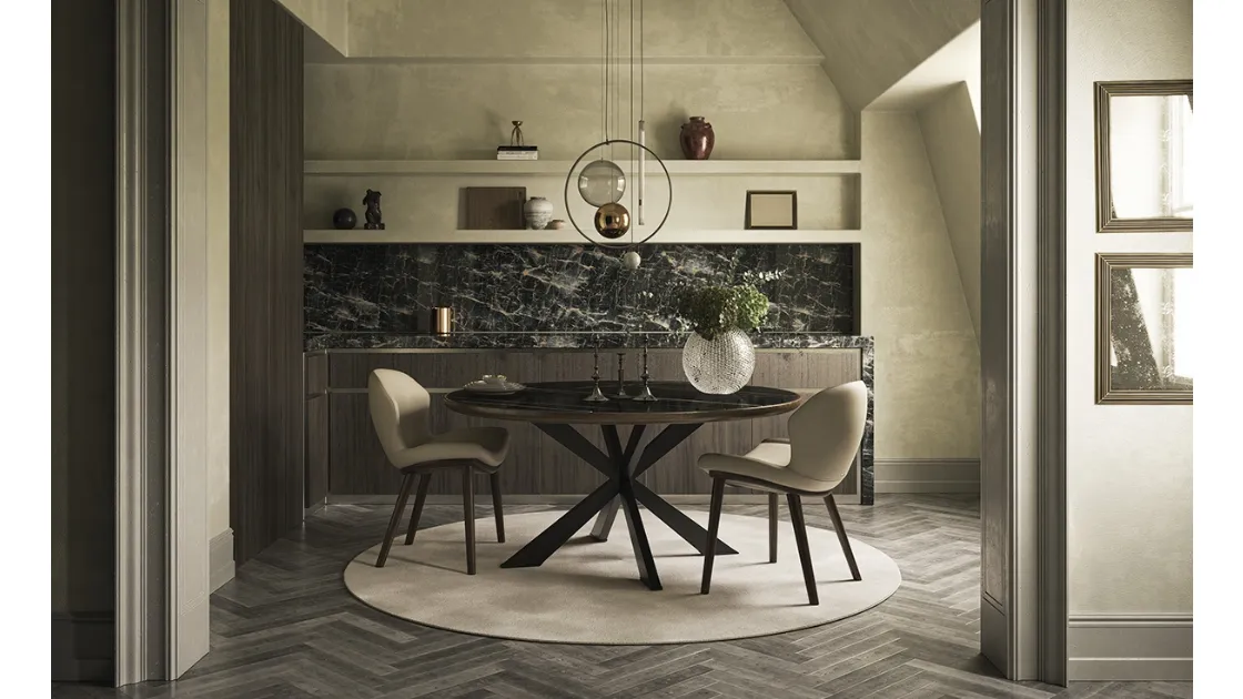 Tavolo Spider Keramik Premium Round di Cattelan Italia