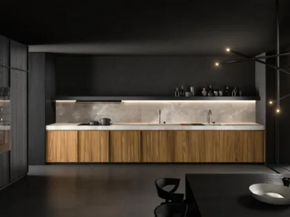 Cucina Design angolare Kuadra di Key Cucine