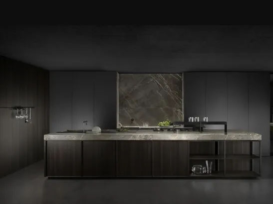 Cucina Design con isola Kuadra di Key Cucine