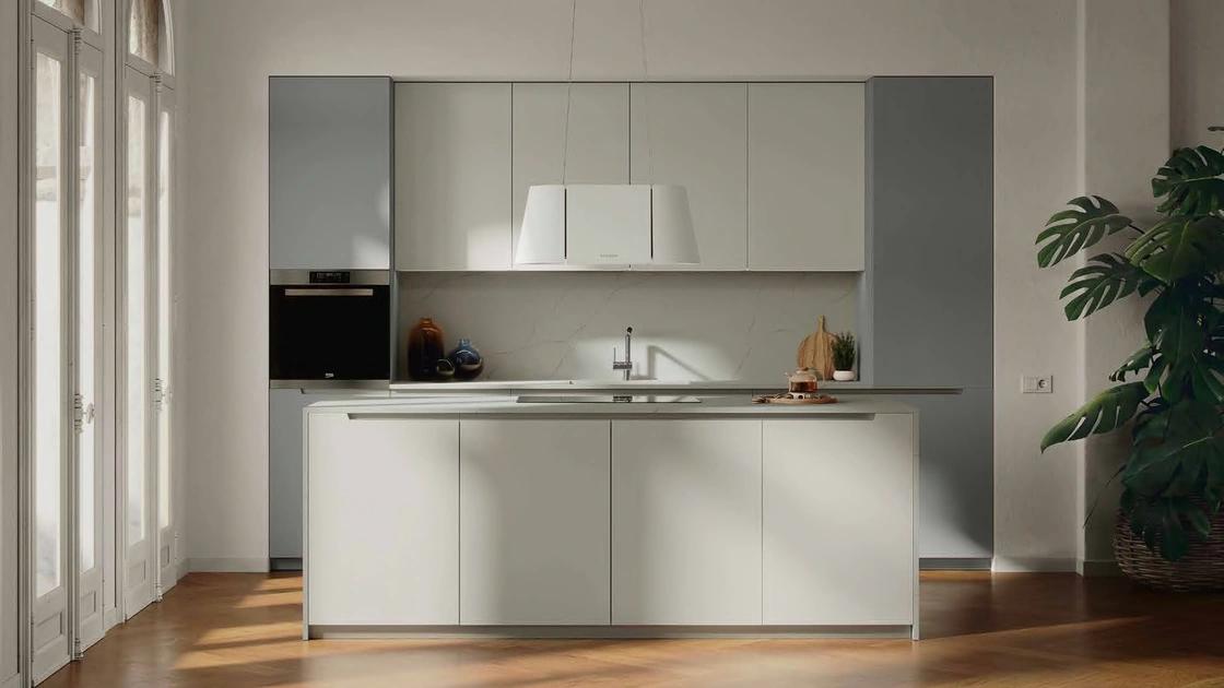 Cucina Moderna in pet con isola MK08 di Gentili Cucine