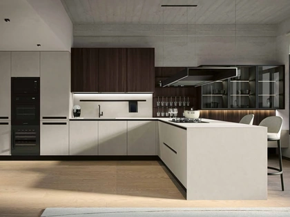 Cucina Moderna con penisola MK10 di Gentili Cucine